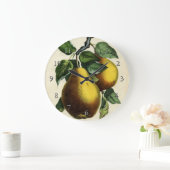 ゴールデン梨 ラージ壁時計 (ホーム)