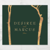 ゴールデン樺の木ツリー ビールラベル (シングルラベル)