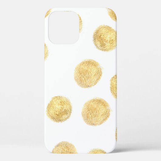 ゴールデン水玉模様ハンドドロッド Case-Mate iPhoneケース (裏面)