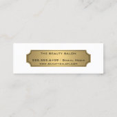 ゴールデン水玉模様パターン スキニー名刺 (裏面)