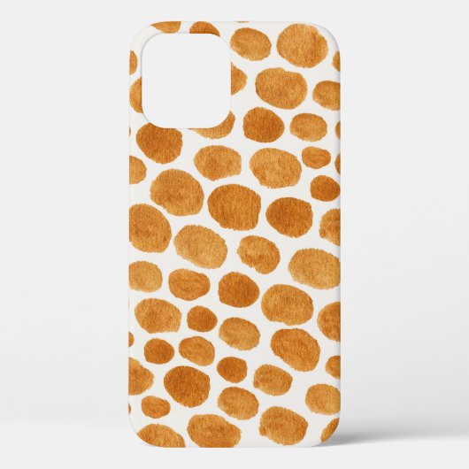 ゴールデン水玉模様:抽象芸術グーアッシュ Case-Mate iPhoneケース (裏面)