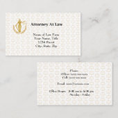 ゴールデン法律記号弁護士の名刺 名刺 (正面/裏面)