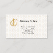 ゴールデン法律記号弁護士の名刺 名刺 (正面)