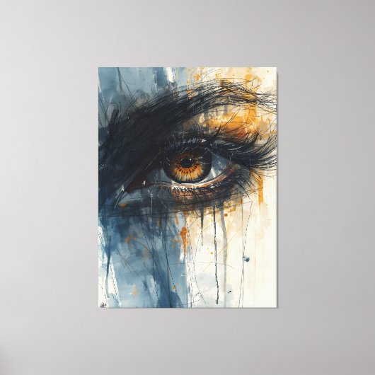 ゴールデン注視 キャンバスプリント (正面)