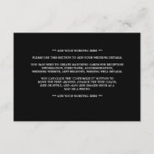 ゴールデン海エレガントビーチ結婚式詳細 エンクロージャーカード (裏面)