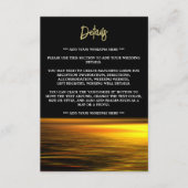 ゴールデン海エレガントビーチ結婚式詳細 エンクロージャーカード (正面)