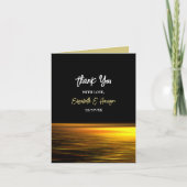 ゴールデン海エレガントビーチ結婚式 サンキューカード (正面)