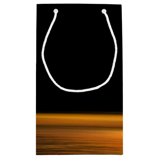 ゴールデン海エレガントビーチ結婚式 スモールペーパーバッグ (裏面)