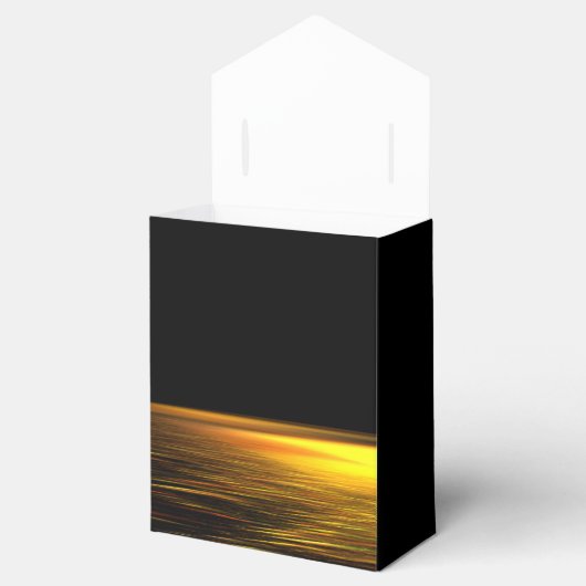 ゴールデン海エレガントビーチ結婚式 フェイバーボックス (オープン)