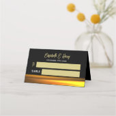 ゴールデン海エレガントビーチ結婚式 プレイスカード (正面)