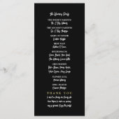 ゴールデン海エレガントビーチ結婚式 プログラム (裏面)