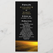 ゴールデン海エレガントビーチ結婚式 プログラム (正面)