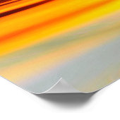 ゴールデン海サンセットプリント ポスター (角)