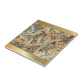 ゴールデン渦巻形のパスタ麺 タイル (側面)