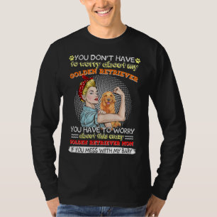 ゴールデン熱狂するレトリバーママ Tシャツ