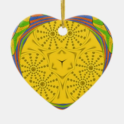 ゴールデン王室のエジプト。色ユニーク セラミックオーナメント (正面)