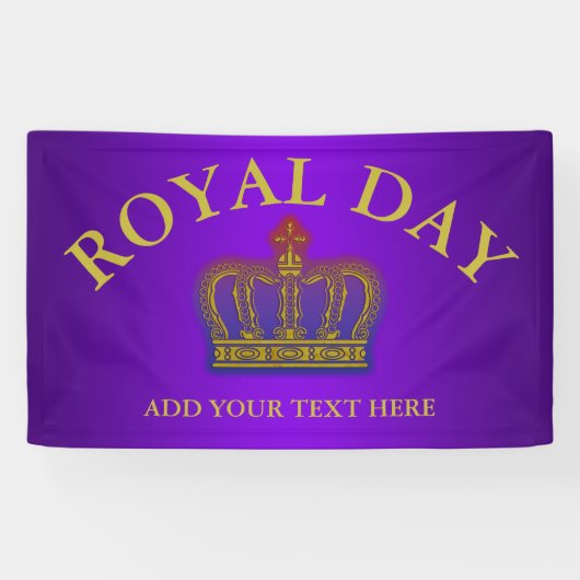 ゴールデン王室のクラウングラデーションBG I +お客様とアイディア 横断幕 (横)