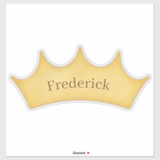 ゴールデン王室のクラウンベビー&キッズパーソナライズされた名 シール (シート)