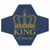 ゴールデン王室のクラウン+あなたの背中。&アイディア サッカーボール (フラット)