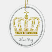 ゴールデン王室のクラウン+あなたの背中。&アイディア セラミックオーナメント (左)