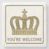 ゴールデン王室のクラウンII +あなたのバックガー。&アイディア ストーンコースター (正面)
