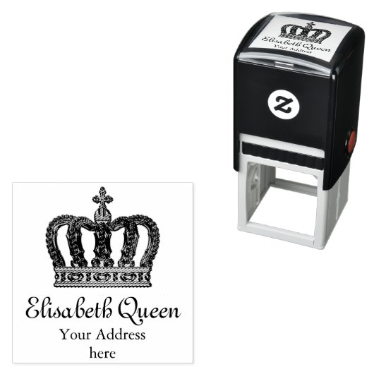 ゴールデン王室のクラウンII +あなたのバックガー。&アイディア セルフインキングスタンプ (インサイチュ)