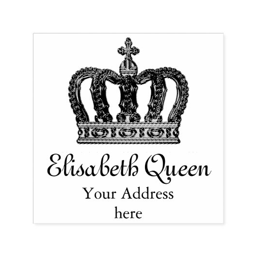 ゴールデン王室のクラウンII +あなたのバックガー。&アイディア セルフインキングスタンプ (デザイン)