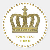 ゴールデン王室のクラウンII +あなたのバックガー。&アイディア ラウンドシール (正面)