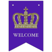 ゴールデン王室のクラウンIII +あなたのバックガー。&アイディア バンティングフラッグ (第1の旗)
