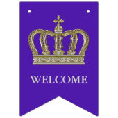 ゴールデン王室のクラウンIII +あなたのバックガー。&アイディア バンティングフラッグ (第3の旗)