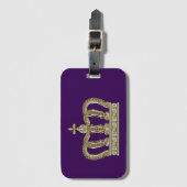 ゴールデン王室のクラウンIII +あなたのバックガー。&アイディア ラゲッジタグ (正面縦)