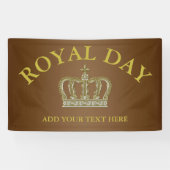 ゴールデン王室のクラウンIII +あなたのバックガー。&アイディア 横断幕 (横)