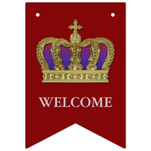 ゴールデン王室のクラウンIV +あなたの背中。&アイディア バンティングフラッグ (第2の旗)