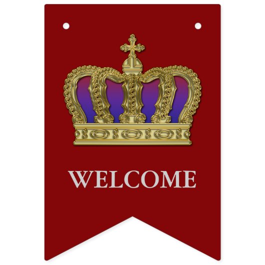 ゴールデン王室のクラウンIV +あなたの背中。&アイディア バンティングフラッグ (第1の旗)