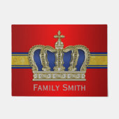 ゴールデン王室のクラウンV +あなたのバックガー。&アイディア ドアマット (正面)