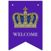 ゴールデン王室のクラウンV +あなたのバックガー。&アイディア バンティングフラッグ (第1の旗)