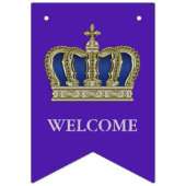 ゴールデン王室のクラウンV +あなたのバックガー。&アイディア バンティングフラッグ (第3の旗)