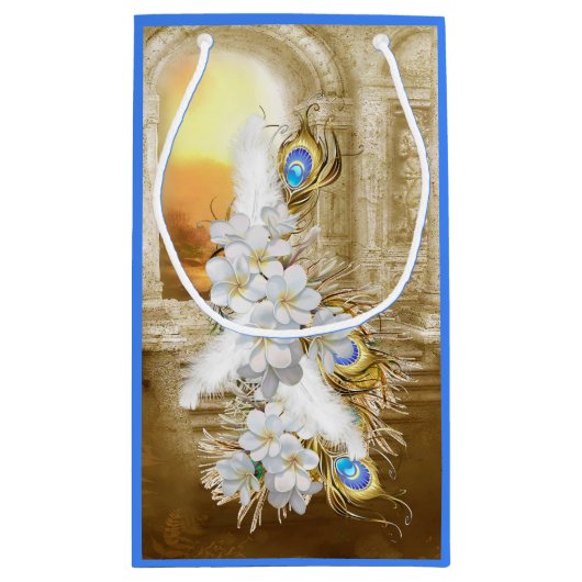 ゴールデン王室のピーコックテンプルドリームズ スモールペーパーバッグ (裏面)