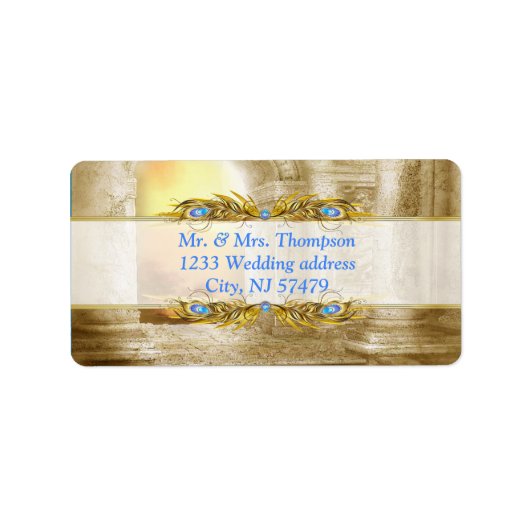 ゴールデン王室のピーコックテンプルドリームズ ラベル (正面)