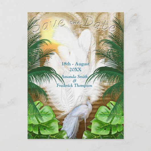 ゴールデン王室のピーコックテンプルドリームズ 案内ポストカード (正面)