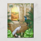 ゴールデン王室のピーコックテンプルドリームズ 案内ポストカード (正面)