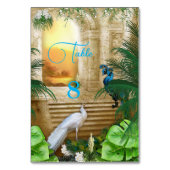 ゴールデン王室のピーコックテンプル結婚の夢 テーブルナンバー (正面)