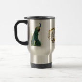 ゴールデン王室のピーコック&フェザー結婚ズリングや輪 トラベルマグ (左)