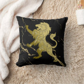 ゴールデン王室のライオン クッション (ブランケット)