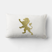 ゴールデン王室のライオン ランバークッション (裏面)