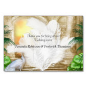 ゴールデン王室の孔雀の羽根 テーブルナンバー (裏面)