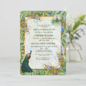 ゴールデン王室の孔雀の羽根 招待状 (スタンド正面)