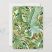 ゴールデン王室の孔雀の羽根 招待状 (裏面)