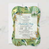 ゴールデン王室の孔雀の羽根 招待状 (正面)