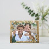 ゴールデン王室の孔雀の羽根 案内ポストカード (スタンド正面)